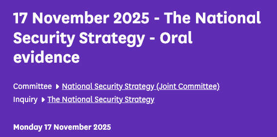 Professor Sir Nigel Shadbolt gives parliamentary evidence